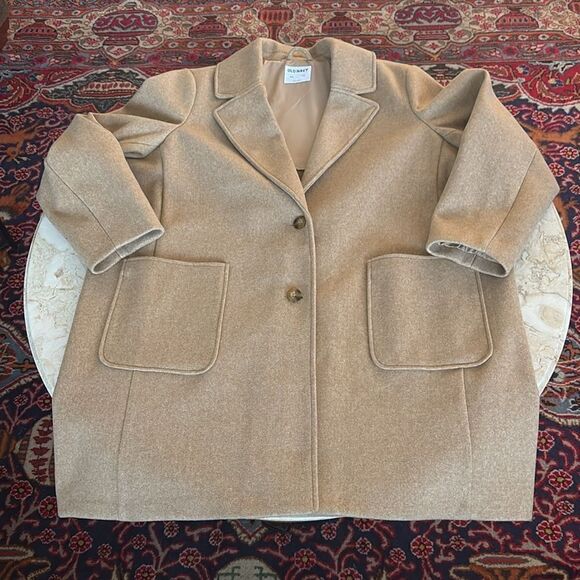 NWOT Old Navy Camel Car Length Coat - Picture 9 of 11
